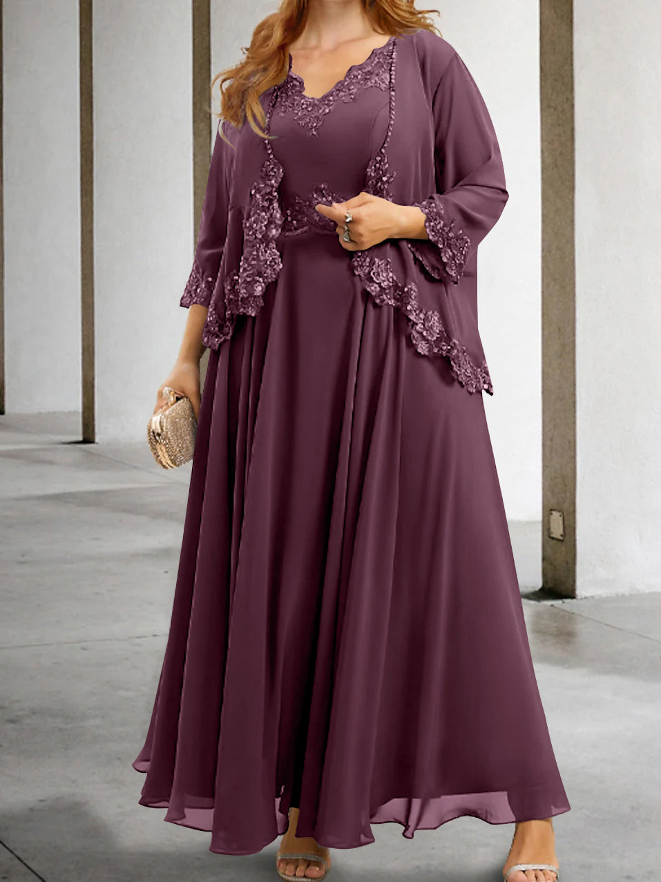 Mother of the Bride A-Line/Princess Dresses Featuring Applique & Sequins