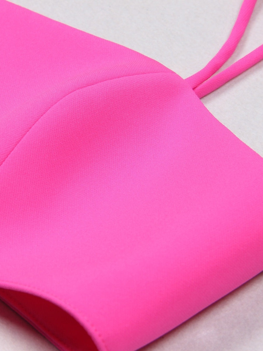 3-Piece Fuchsia Double-Breasted Suits For Women's Prom