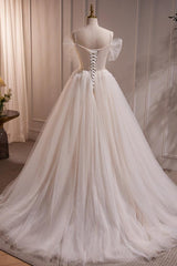 A Line Champagne Prom Dress Lace Long Formal Evening Dress