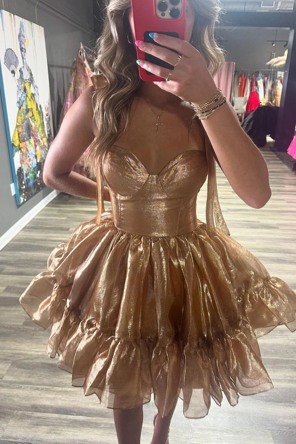 A-Line Kelly Green Homecoming Dresses Short Cocktail Dresses with Bow