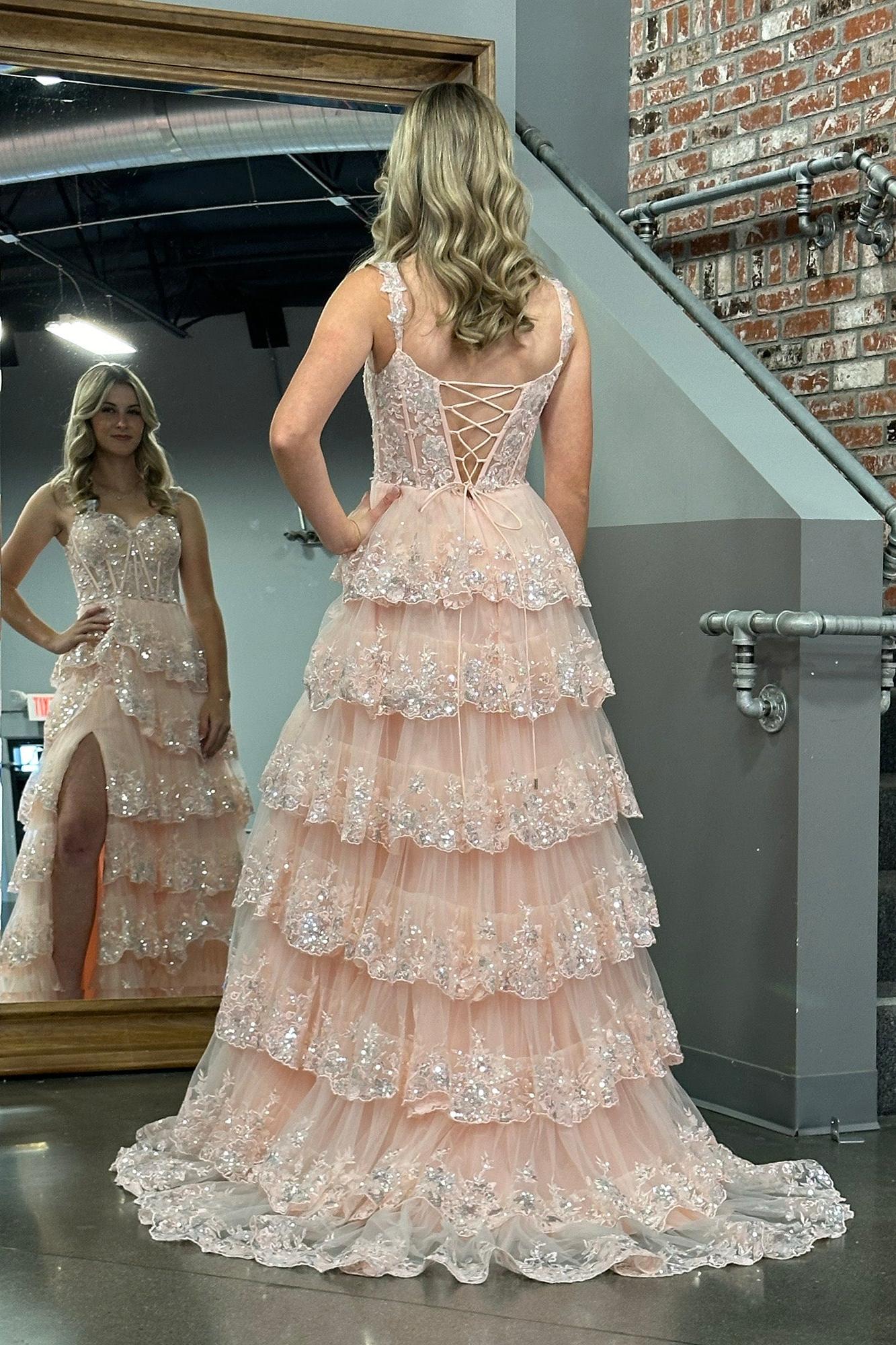 A Line Prom Dress Princess Off the Shoulder Corset with Lace Evening Dress