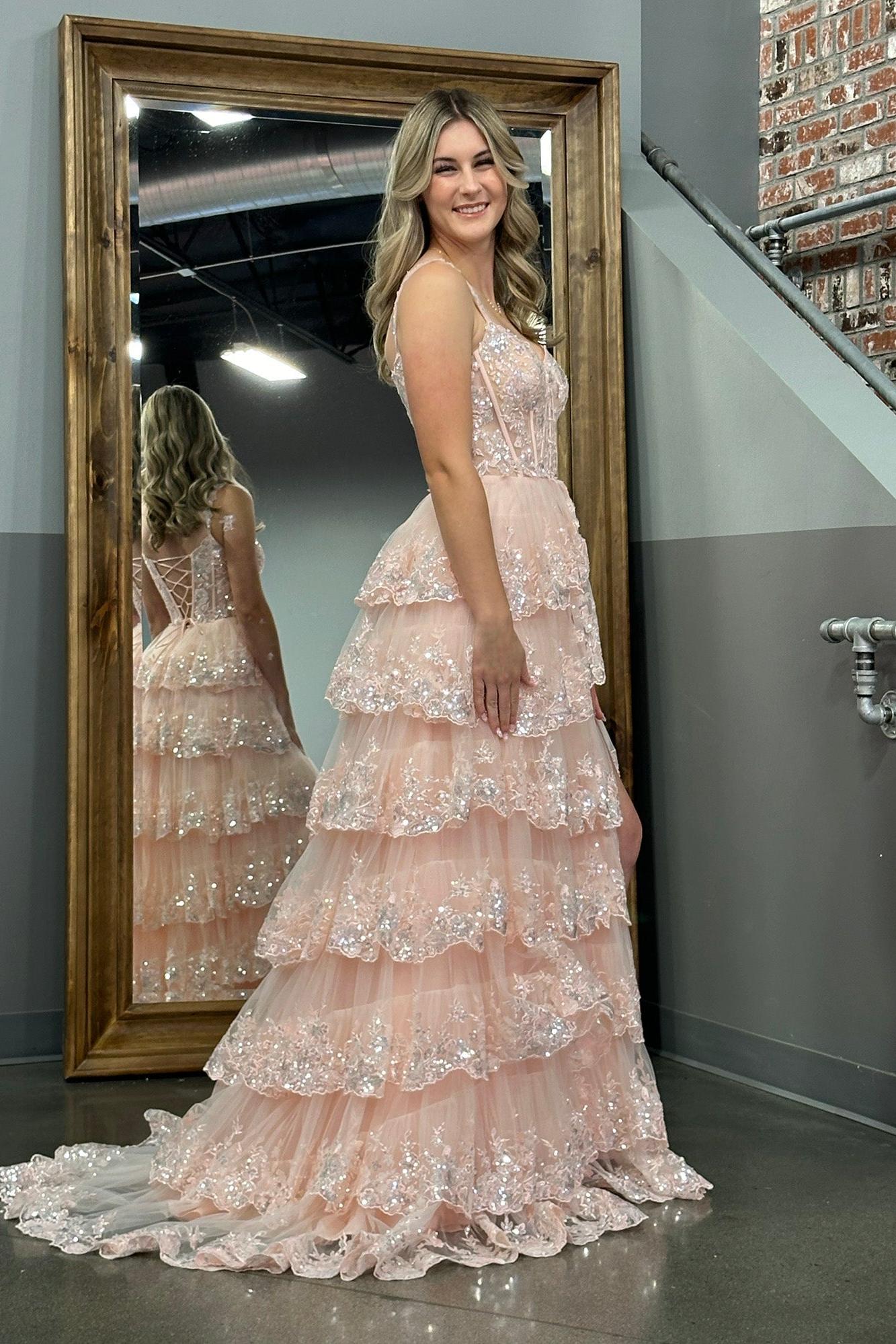 A Line Prom Dress Princess Off the Shoulder Corset with Lace Evening Dress