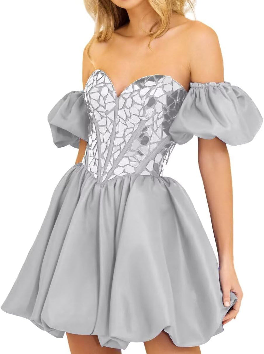 Aria Homecoming Dress Pretty A Line Off the Shoulder Short Party Cocktail Dress