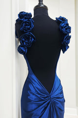 Backless Mermaid Prom Dress Long Gown Evening Dress