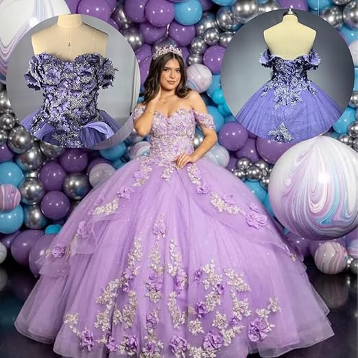 Ball Gown Quinceanera Dress Appliques Tulle Birthday Party Dress For Sweet 16