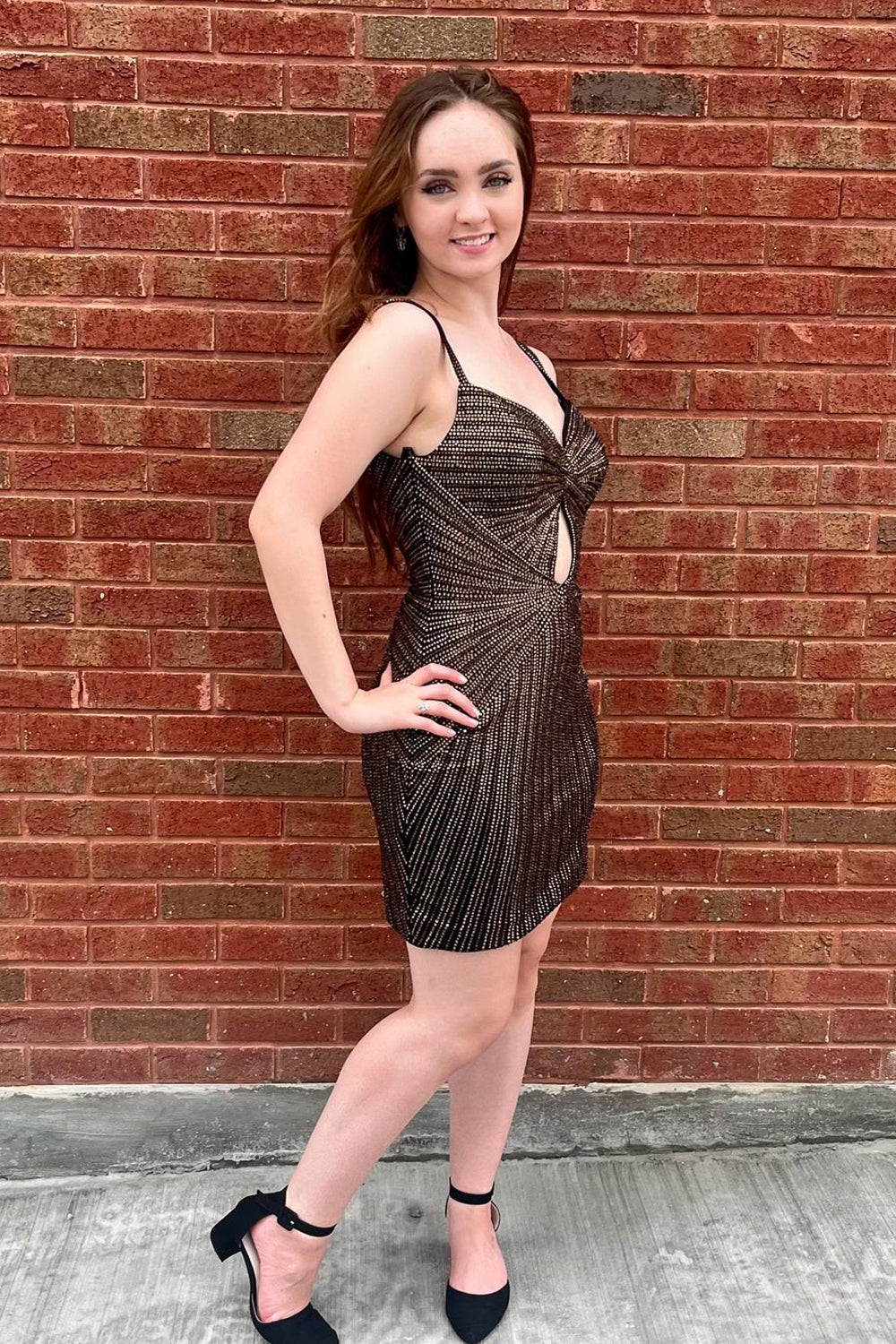 Beaded Black Homecoming Dresses Tight Short Cocktail Dresses