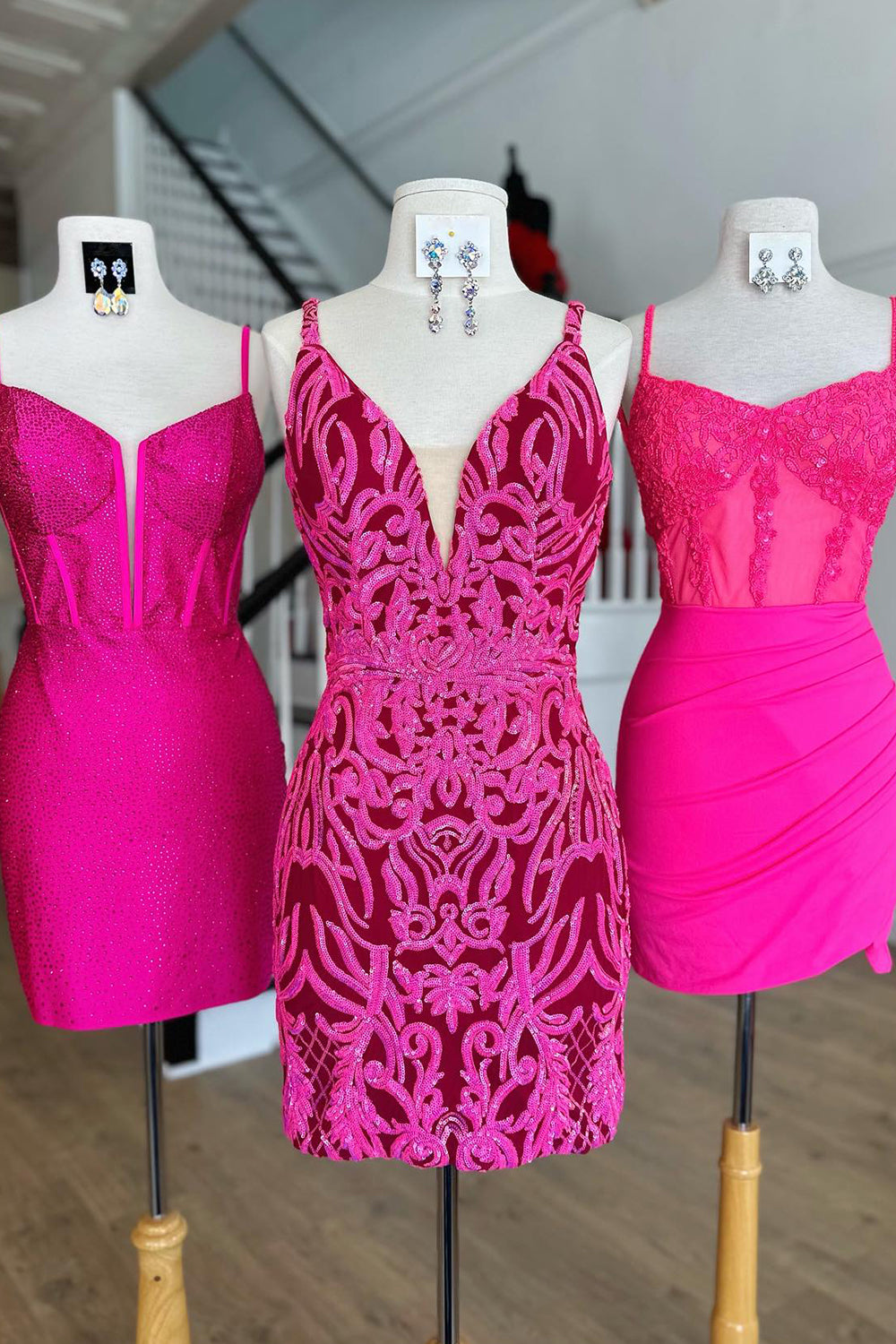 Black Homecoming Dresses Corset Satin Tight Short Cocktail Dresses with Sequin
