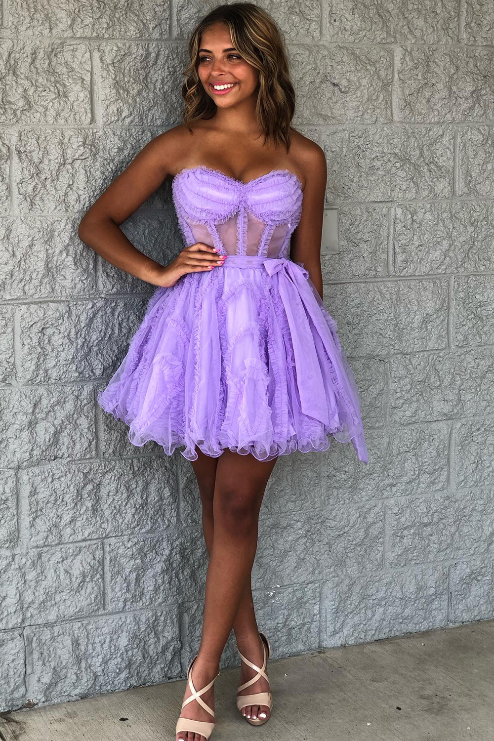 Black Homecoming Dresses Corset Sweetheart A-Line Short Tulle Cocktail Dresses