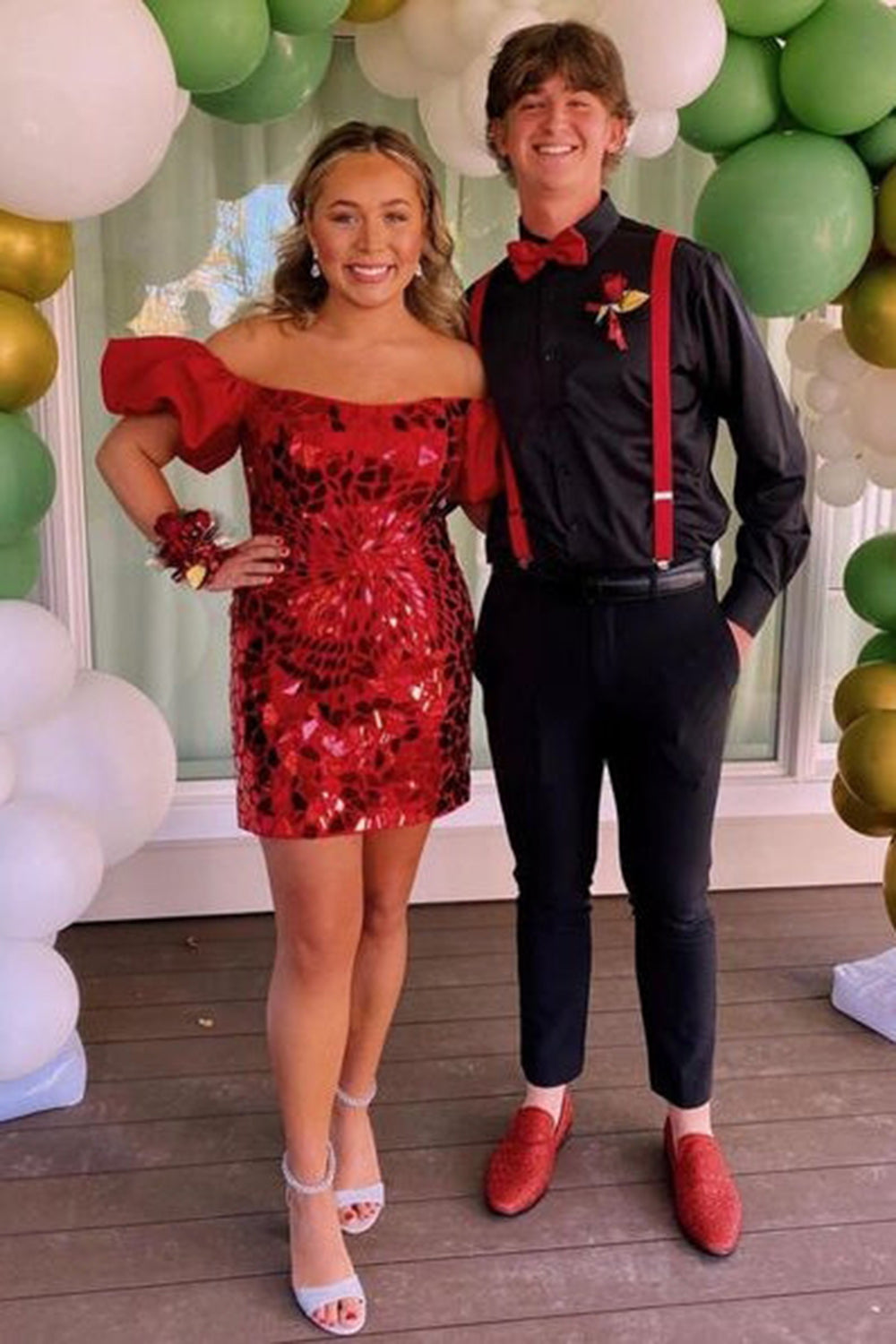 Black Homecoming Dresses Mirror Off The Shoulder Tight Short Cocktail Dresses