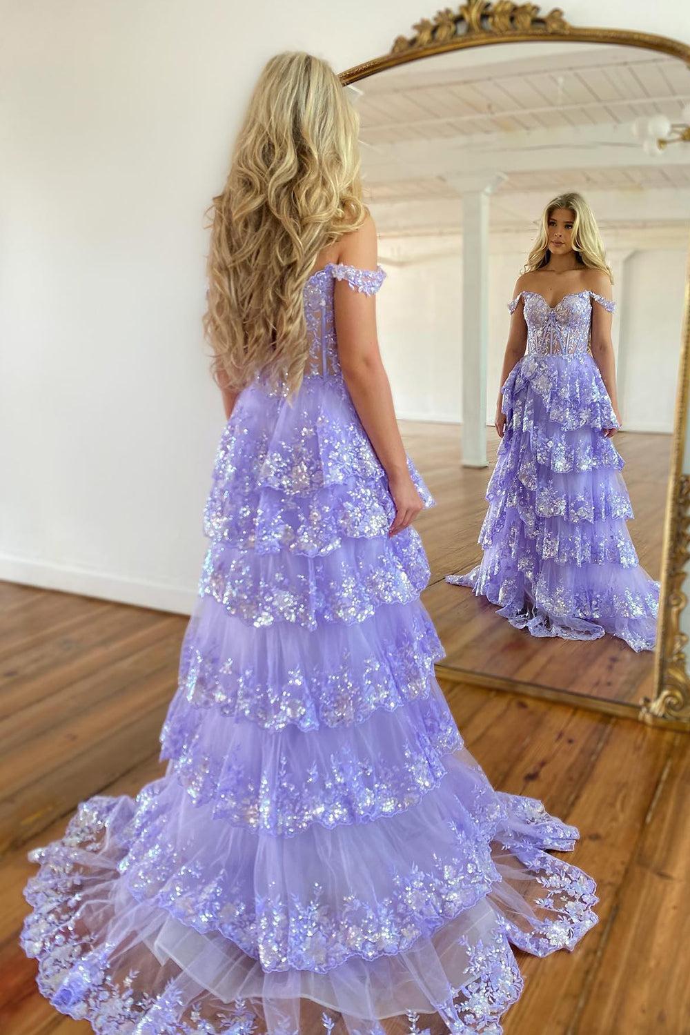 A Line Sweetheart Neck Tulle Sequin Black Prom Dress Long Formal Evening Dress