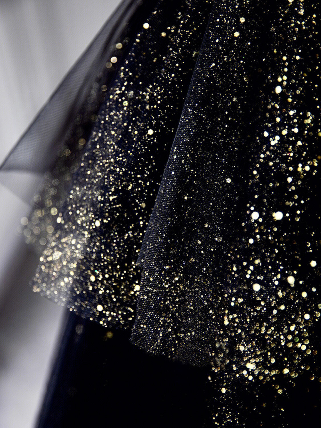 Black Prom Dress Sweetheart Neck Tulle Long Formal Gown Evening Dress