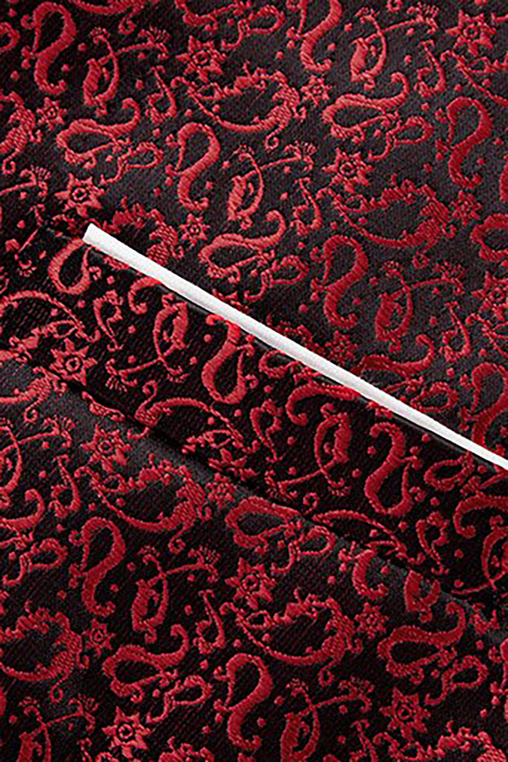 Black Shawl Lapel Jacquard 3-Piece Men's Suit Blazer Vest Pants