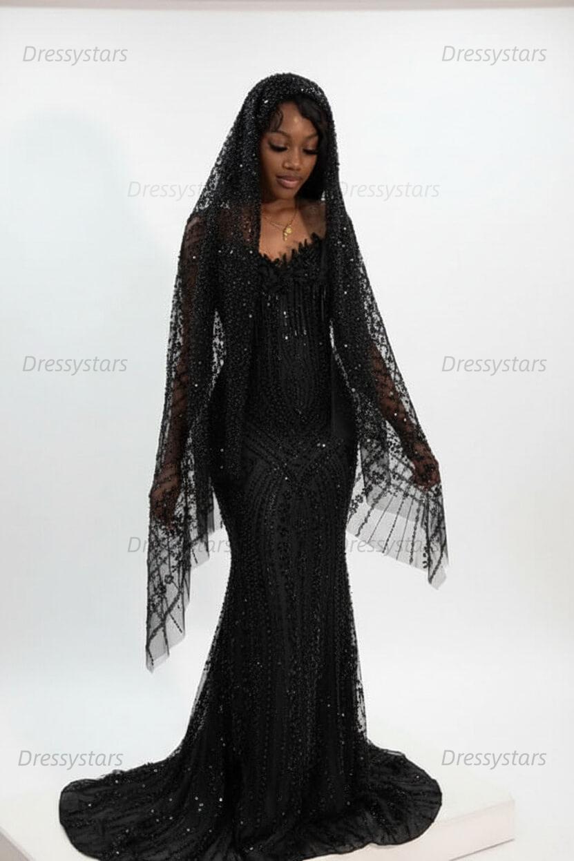 Sweetheart Prom Dress Mermaid Stunning Evening Dress with Beadings