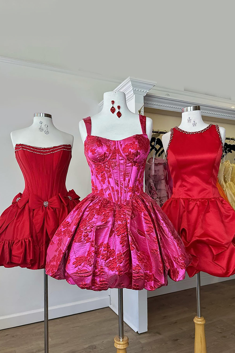 Blue A Line Homecoming Dresses Beaded Satin Short Cocktail Dresses