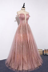 Blue Prom Dress Tulle Long Formal Evening Dress