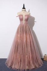 Blue Prom Dress Tulle Long Formal Evening Dress