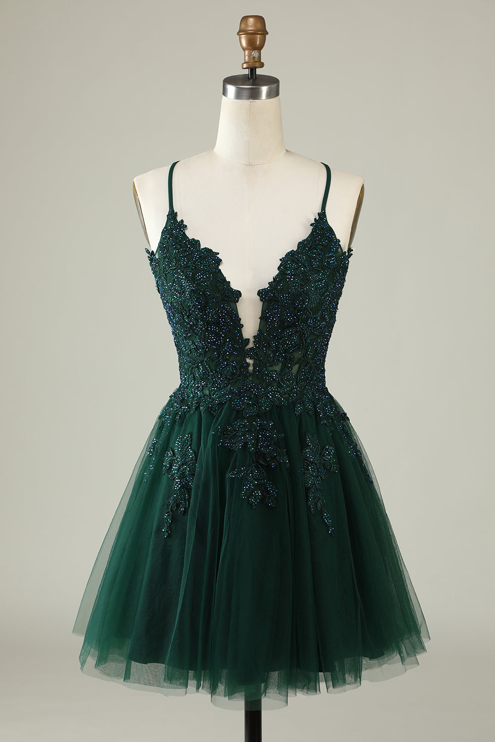 Blush Homecoming Dresses A-Line Tulle Short Cocktail Dresses with Appliques