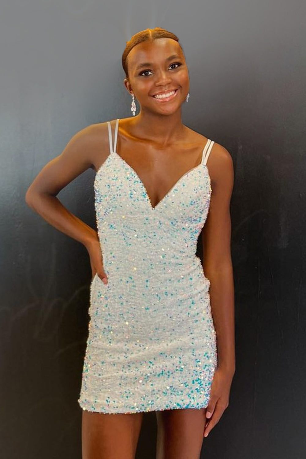 Burgundy Homecoming Dresses Backless Spaghetti Straps Tight Short Cocktail Dresses