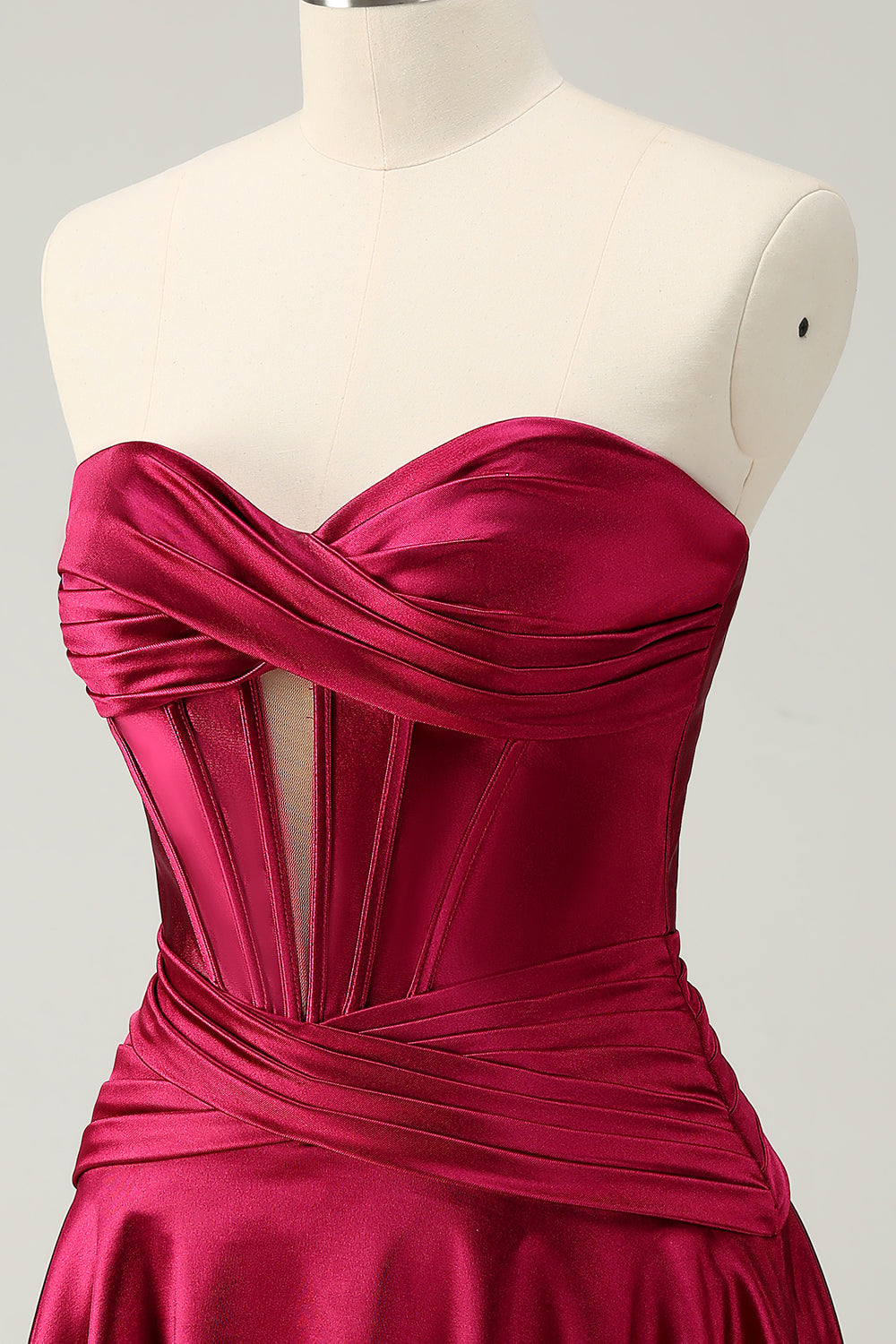 Burgundy Homecoming Dresses Sweetheart Corset A Line Short Cocktail Dresses