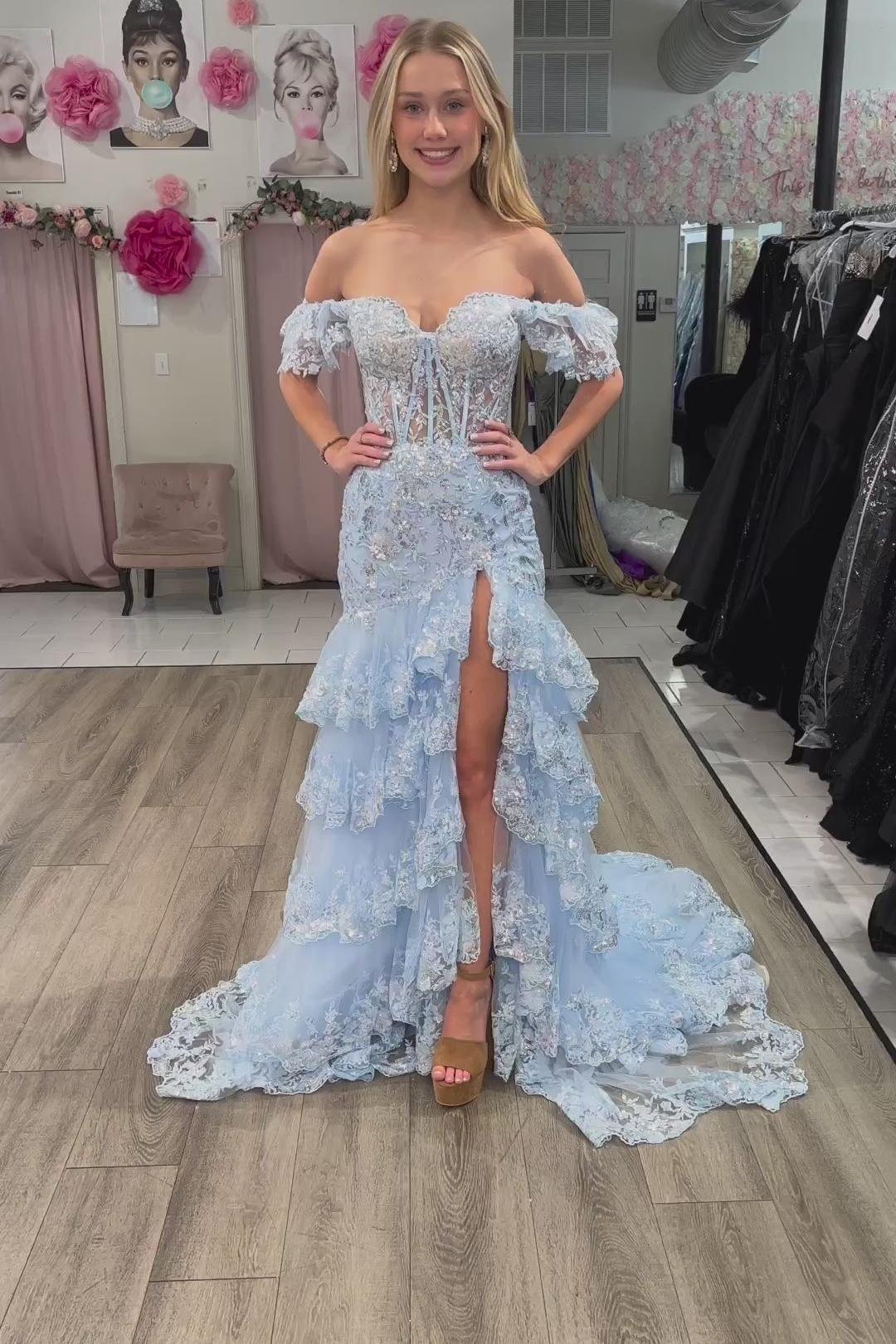 Burgundy Prom Dress Off the Shoulder Long Lace Evening Dress