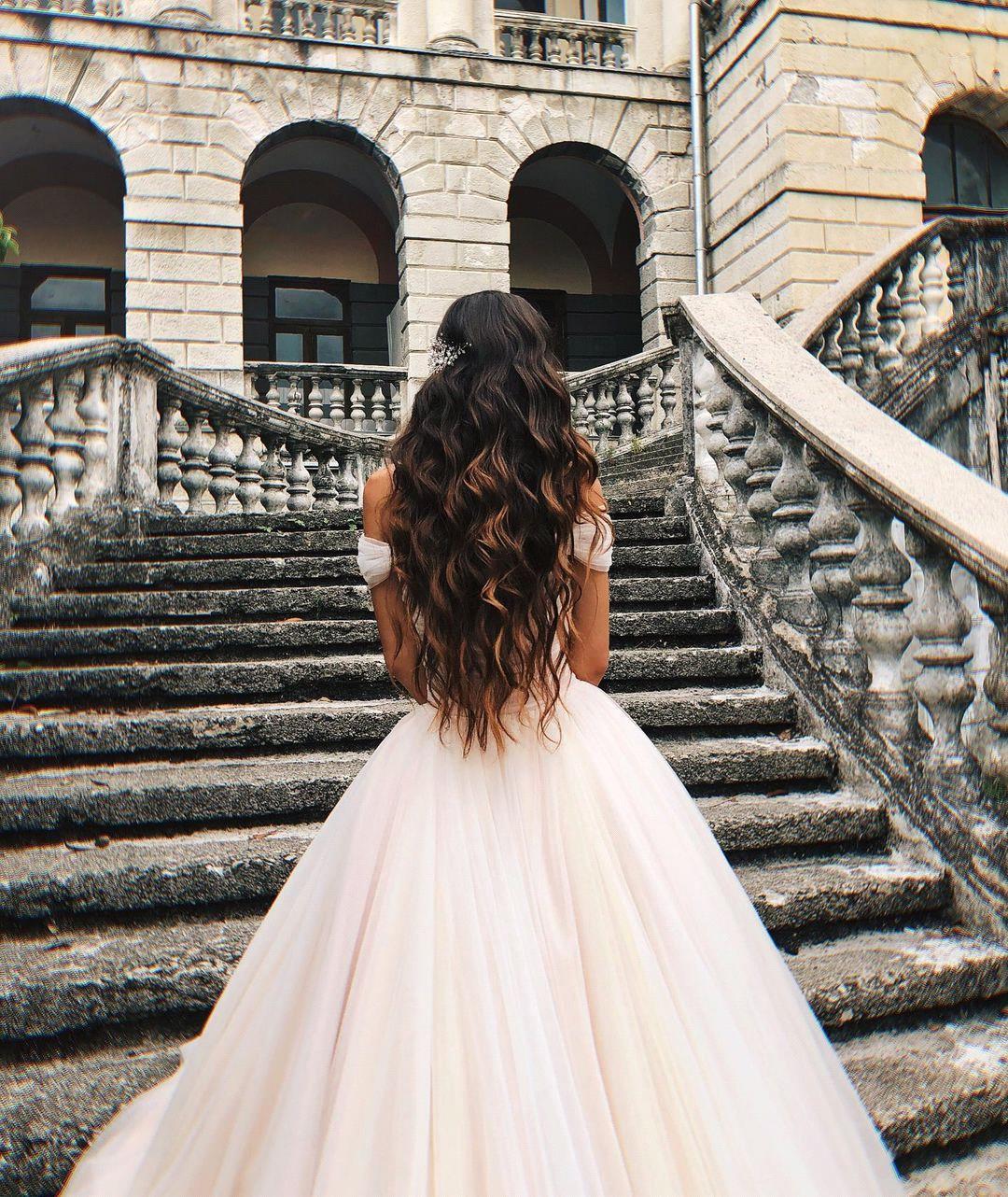 Charming Open Back Off the Shoulder Ball Gown Wedding Dress