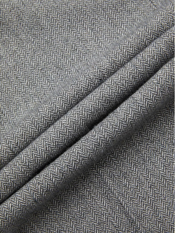 Classic Two-Button Tweed Sport Blazer For Men In Plus Sizes