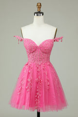 Coral Backless Homecoming Dress Short Cocktail Dress with Appliques