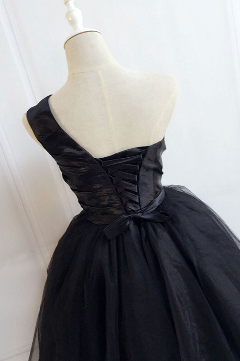 Cute Homecoming Dress Black Short Party Cocktail Dress