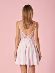 Deep V neck Homecoming Dress applique Lace Mini Length Short Party Cocktail Dress