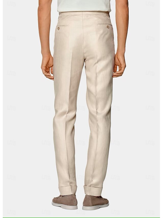 Double-Breasted Six-Button Two-Piece Wedding Suit For Men Standard Fit