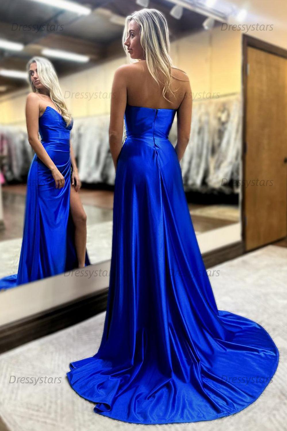 Dreamyannie Orange Prom Dress Ruched Mermaid Side Cape Long Formal Dress With Slit