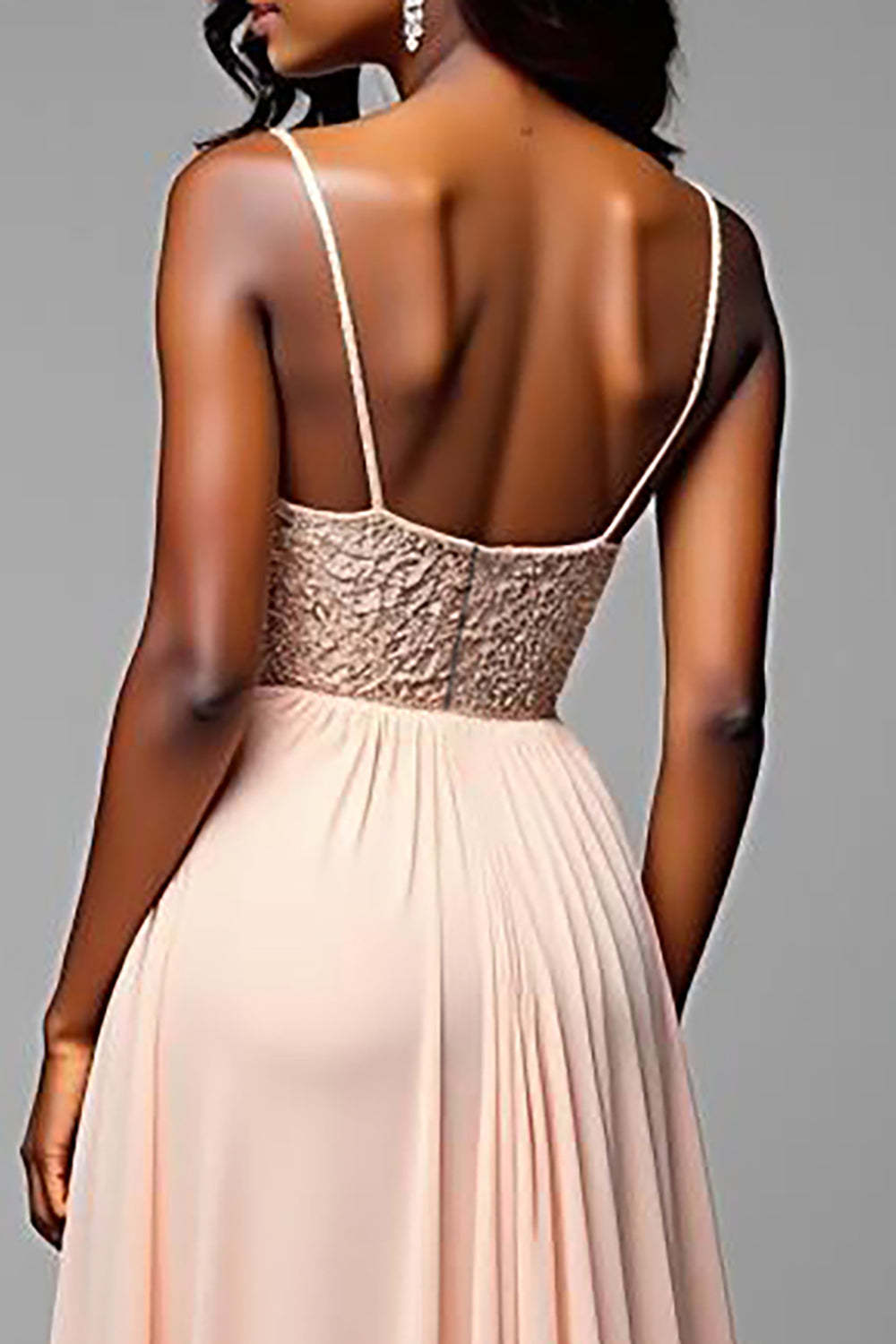 Dressystars A Line Sweetheart Champagne Wedding Guest Dress Long Formal Dress