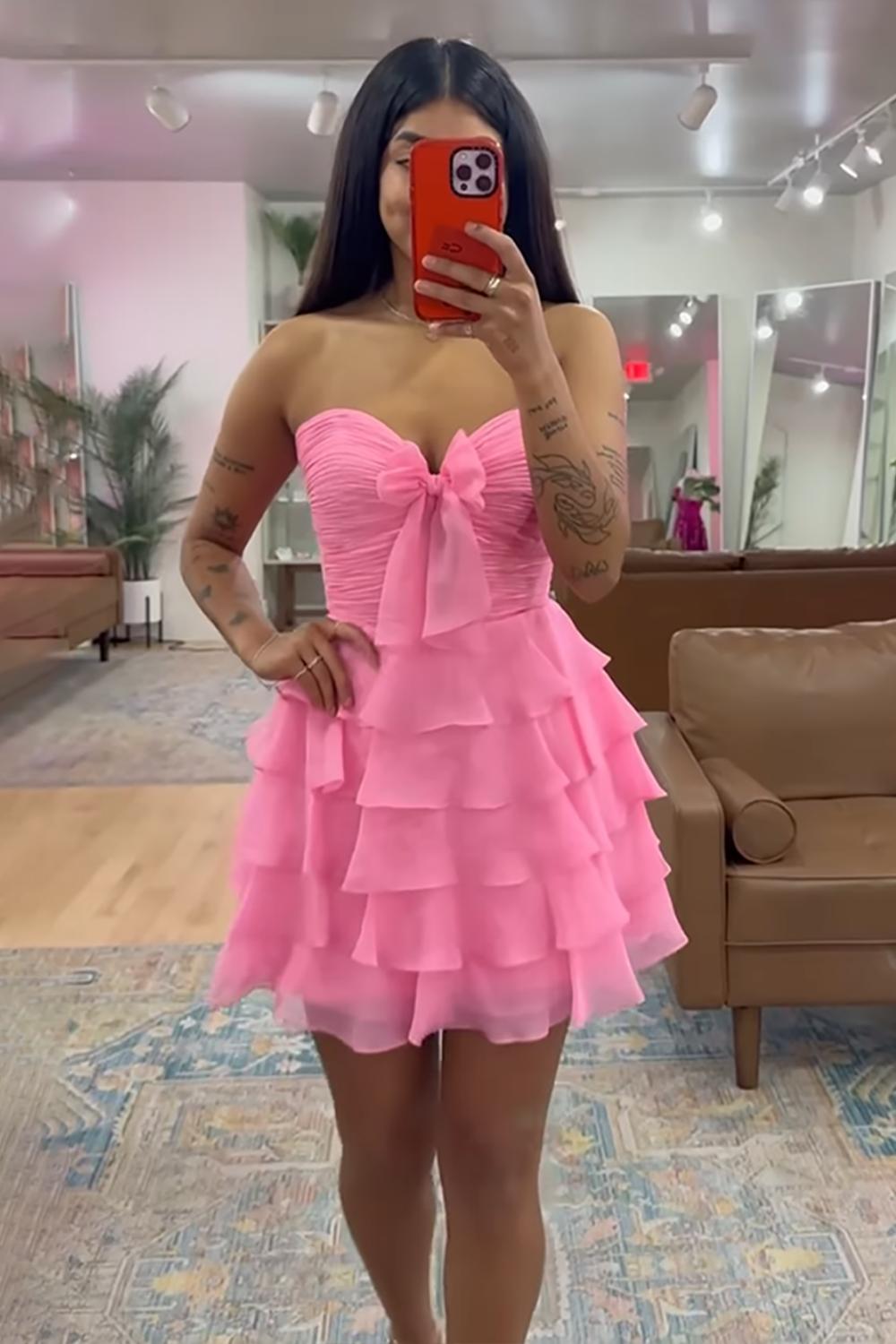 Dressystars Black And White A Line Homecoming Dresses Tulle Tiered Sweetheart Short Cocktail Dresses