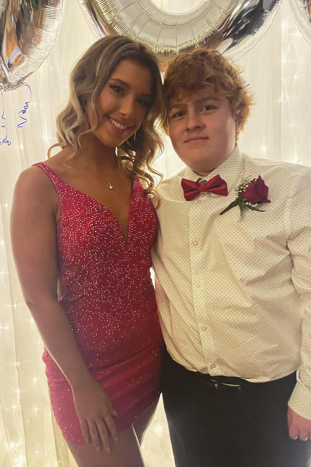 Dressystars Blue Homecoming Dress Beaded Sequin Tight Short Prom Dress