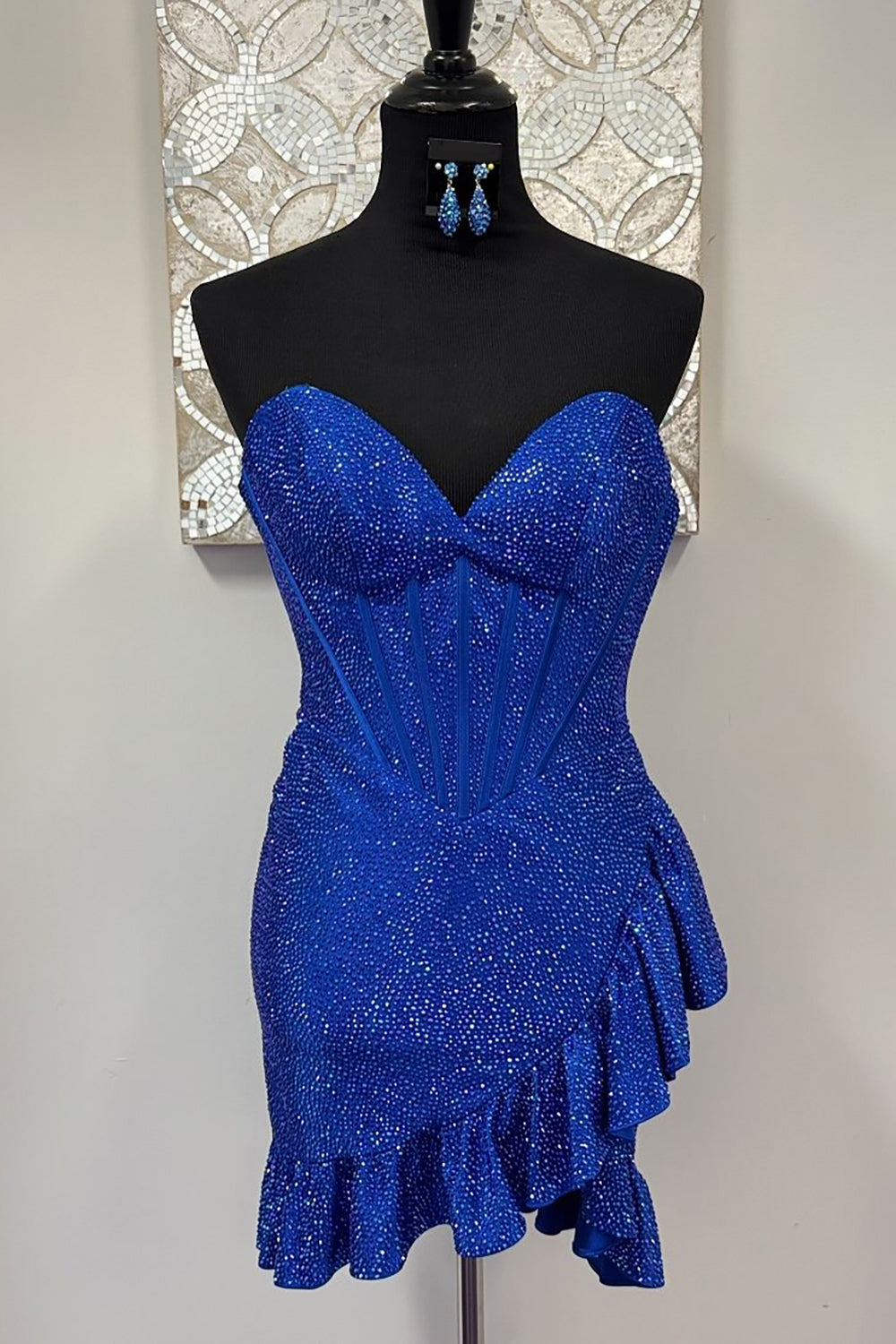 Dressystars Champagne Beaded Homecoming Dresses Corset Ruffled Short Tight Cocktail Dresses