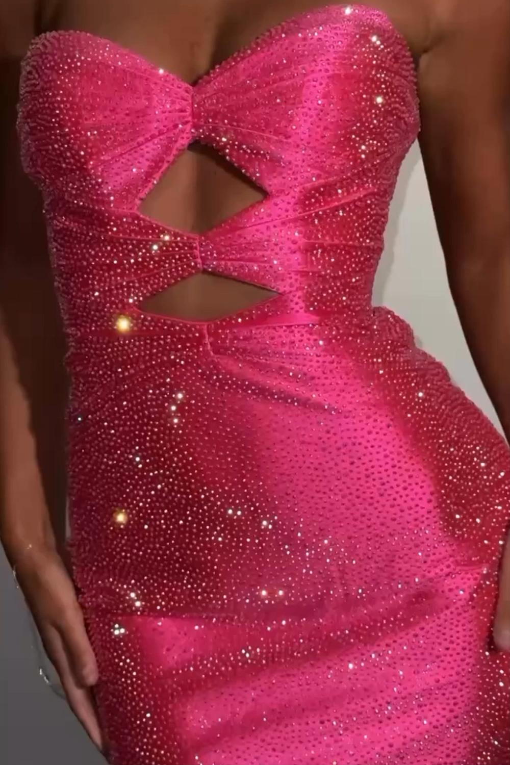 Dressystars Dark Green Cut Out Tight Homecoming Dresses Short Cocktail Dresses With Beading