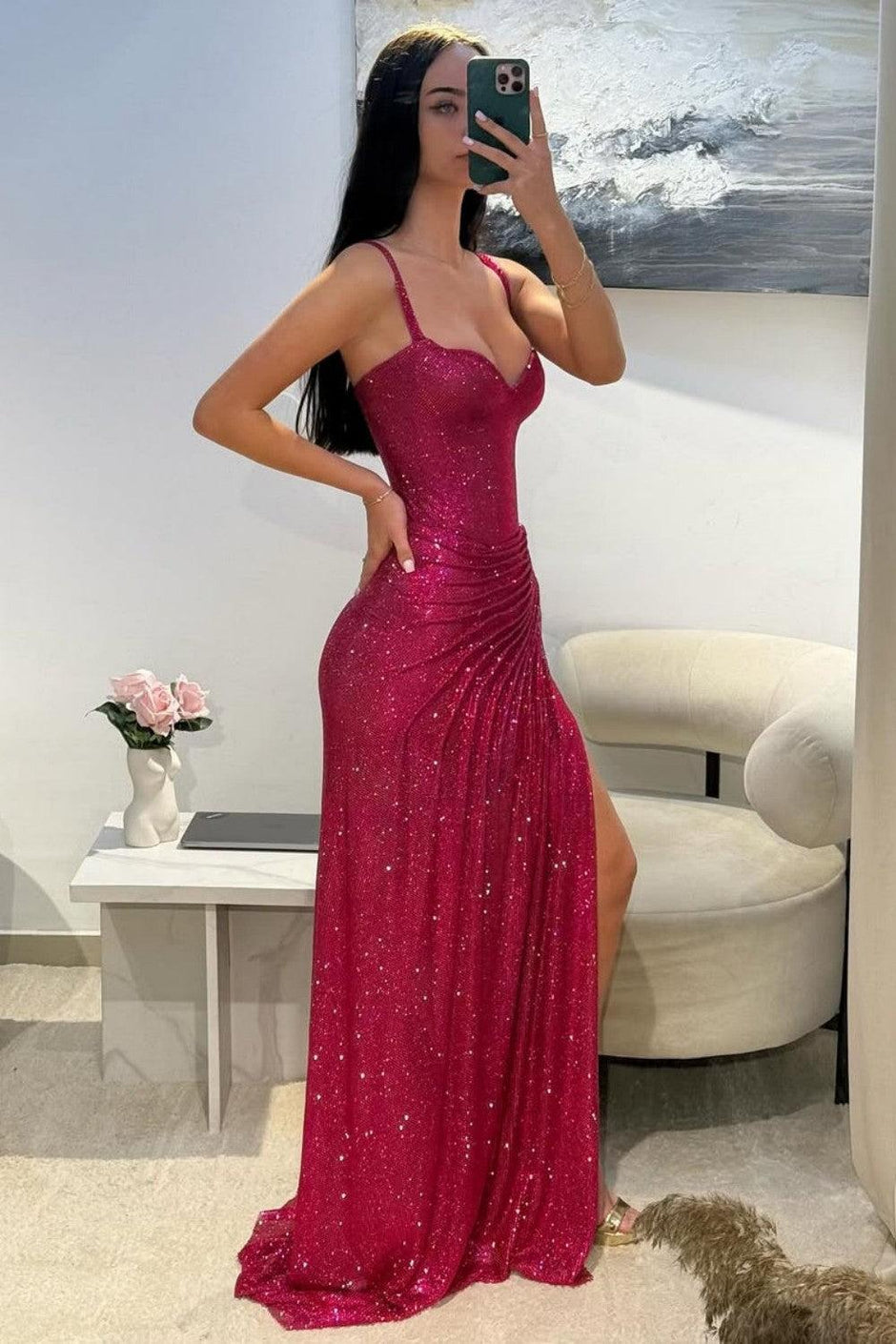 Sequin Prom Dress  Dressystars