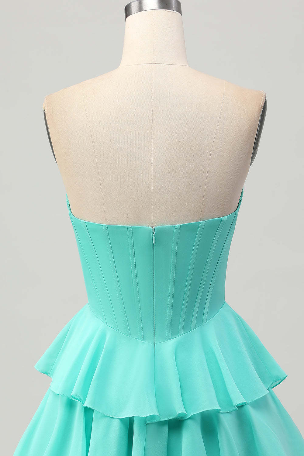 Dressystars Fuchsia Ruffled Homecoming Dresses Sweetheart Short Corset Cocktail Dresses With Beading