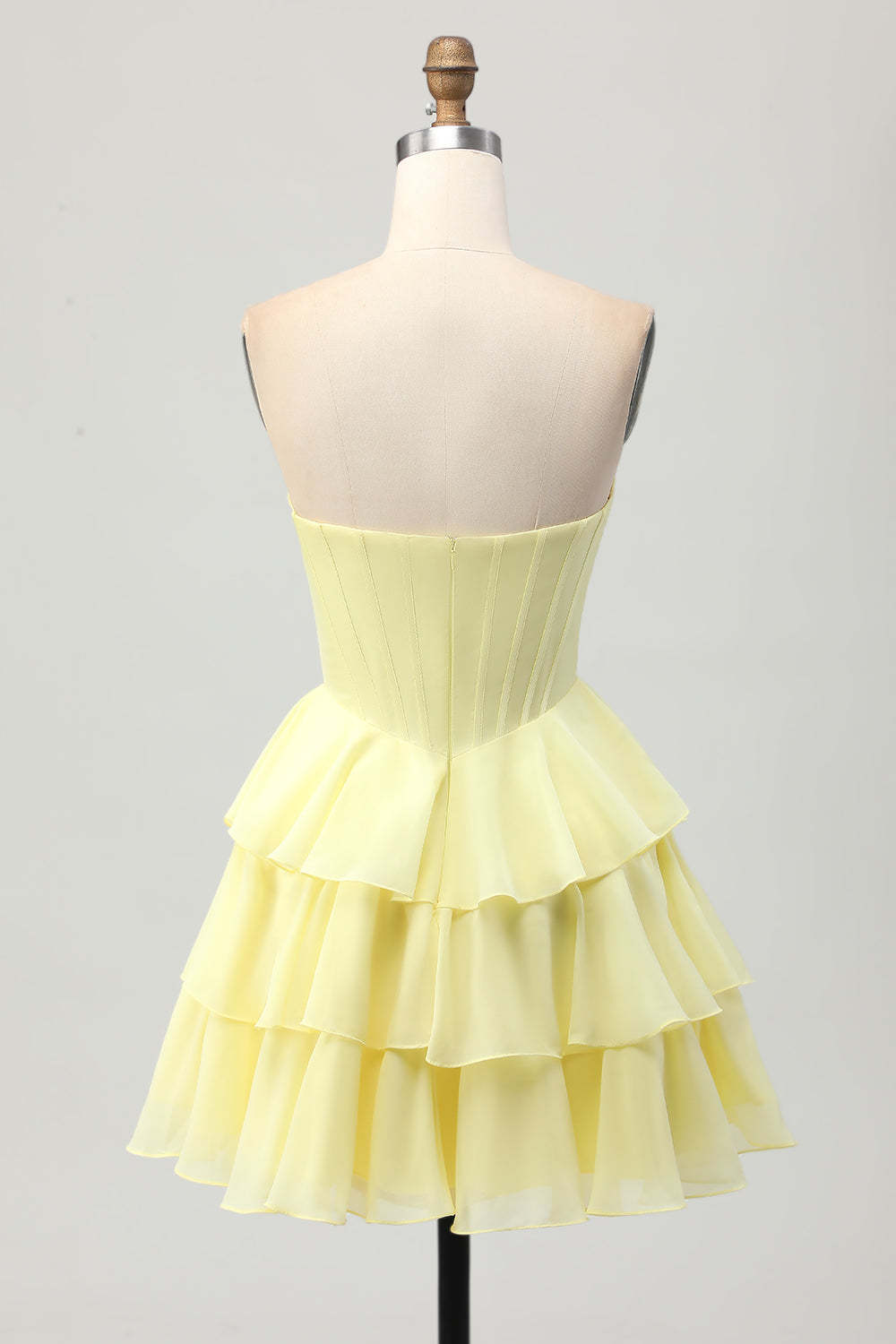 Dressystars Fuchsia Ruffled Homecoming Dresses Sweetheart Short Corset Cocktail Dresses With Beading