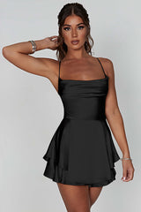Dressystars Homecoming Dress A Line Lace-Up Back Short Prom Dress