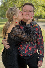 Dressystars Homecoming Dress Long Sleeves Short Prom Dress