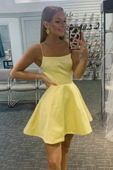 Dressystars Light Blue Homecoming Dress A Line Simple Prom Dress