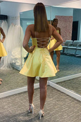 Dressystars Light Blue Homecoming Dress A Line Simple Prom Dress
