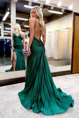 Dressystars Mermaid Prom Dress In Glitter Fabric With Open Back And Beaded Corset Bodice Formal Evening Gown
