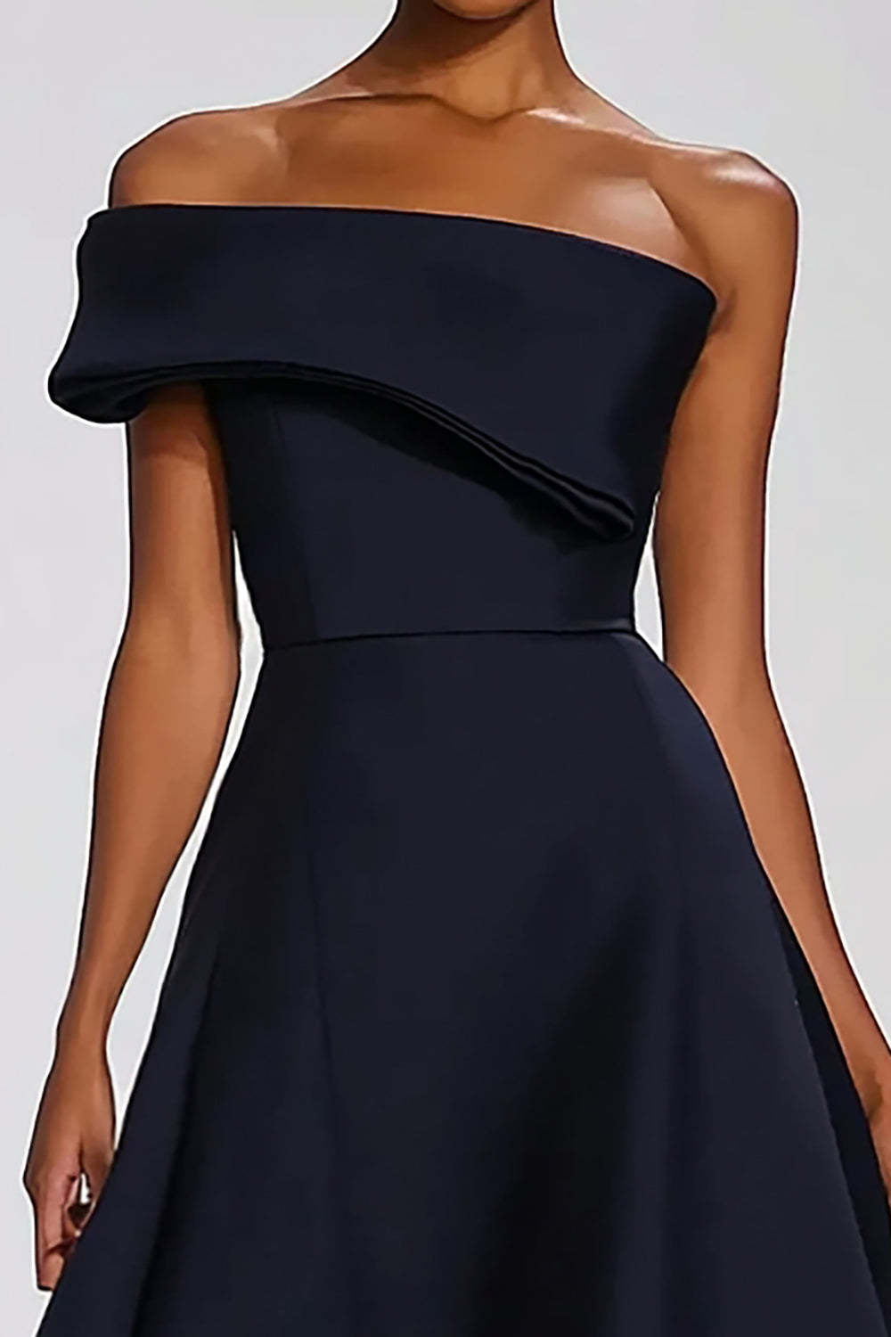 Dressystars Off The Shoulder Navy Wedding Guest Dress A Line Long Formal Dress