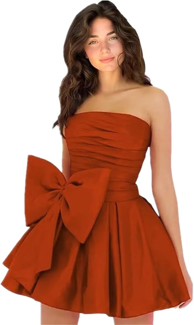 Dressystars Royal Blue Homecoming Dress Taffeta Strapless Short Party Dress