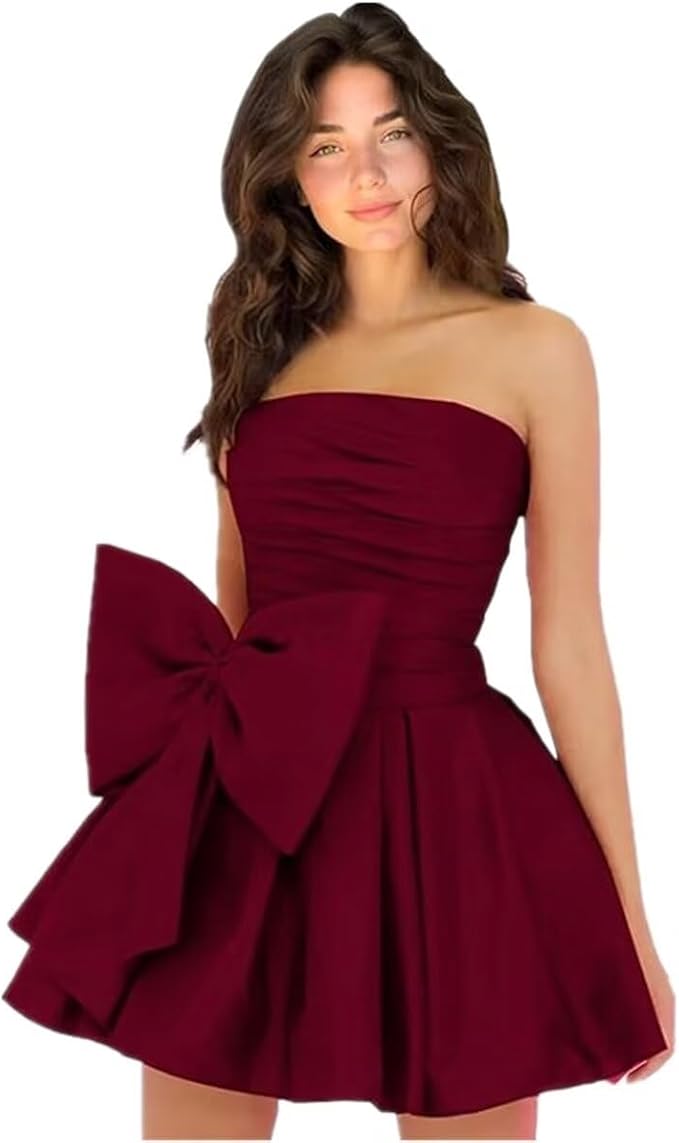 Dressystars Royal Blue Homecoming Dress Taffeta Strapless Short Party Dress