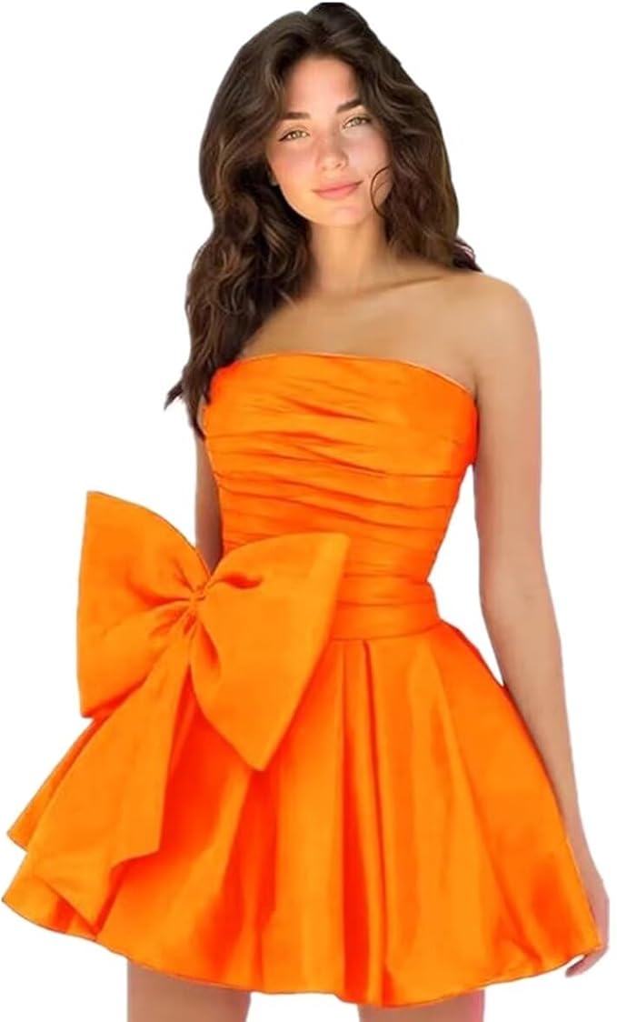 Dressystars Royal Blue Homecoming Dress Taffeta Strapless Short Party Dress