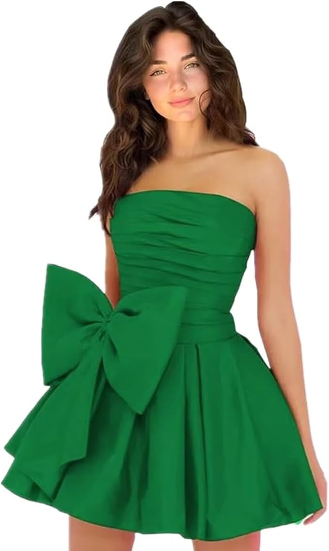 Dressystars Royal Blue Homecoming Dress Taffeta Strapless Short Party Dress