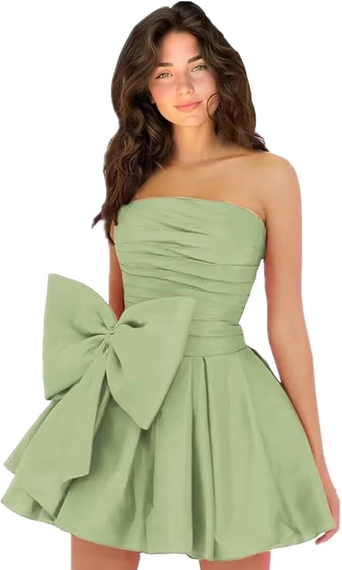 Dressystars Royal Blue Homecoming Dress Taffeta Strapless Short Party Dress